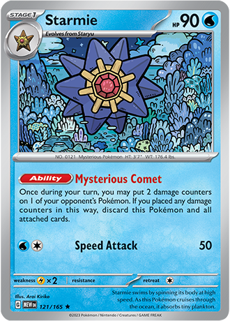 Karta Pokemon 121 165 Starmie [151].JPG