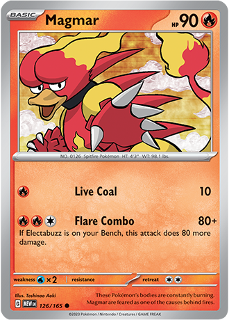 Karta Pokemon 126 165 Magmar [151].JPG