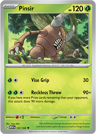 Karta Pokemon 127 165 Pinsir [151].JPG