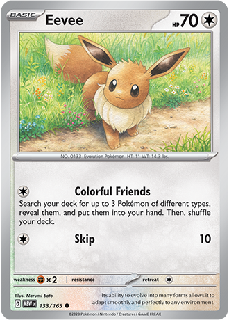 Karta Pokemon 133 165 Eevee [151].JPG