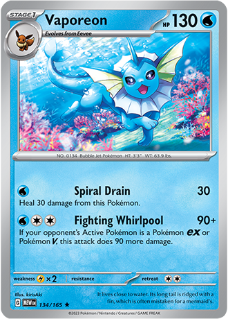 Karta Pokemon 134 165 Vaporeon [151].JPG