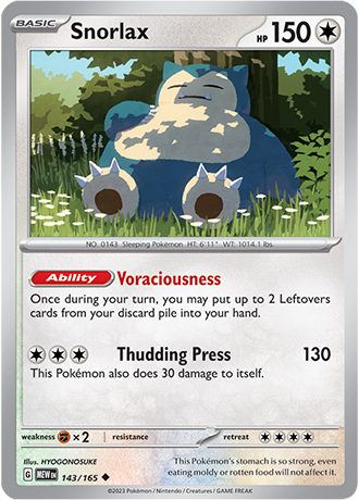 Karta Pokemon 143 165 Snorlax [151].JPG