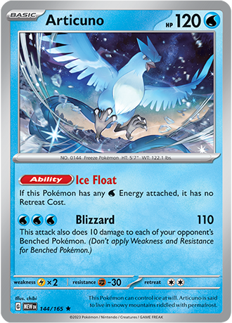 Karta Pokemon 144 165 Articuno [151].JPG
