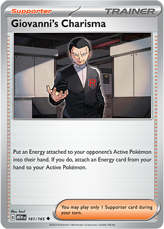 Karta Pokemon 161 165 Giovanni's Charisma [151].JPG