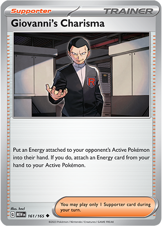 Karta Pokemon 161 165 Giovanni's Charisma [151].JPG