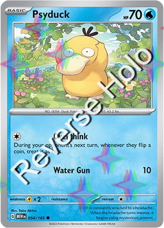 Karta Pokemon 054 165 Psyduck [151] [Reverse Holo] .JPG