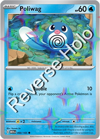 Karta Pokemon 060 165 Poliwag [151] [Reverse Holo] .JPG
