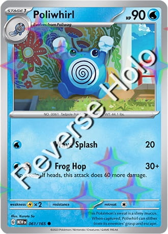 Karta Pokemon 061 165 Poliwhirl [151] [Reverse Holo] .JPG