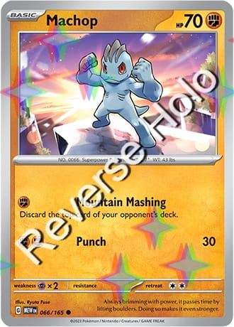 Karta Pokemon 066 165 Machop [151] [Reverse Holo] .JPG