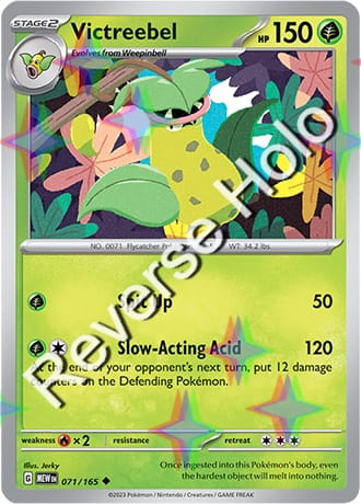 Karta Pokemon 071 165 Victreebel [151] [Reverse Holo] .JPG
