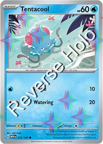 Karta Pokemon 072 165 Tentacool [151] [Reverse Holo] .JPG