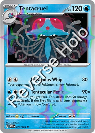 Karta Pokemon 073 165 Tentacruel [151] [Reverse Holo] .JPG