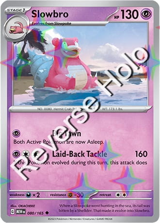 Karta Pokemon 080 165 Slowbro [151] [Reverse Holo] .JPG