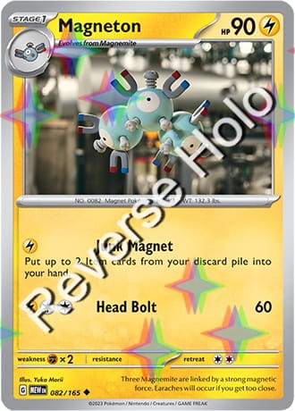 Karta Pokemon 082 165 Magneton [151] [Reverse Holo] .JPG