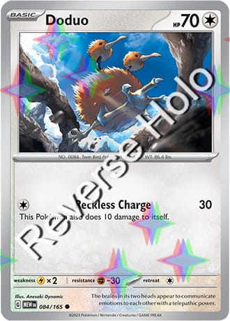 Karta Pokemon 084 165 Doduo [151] [Reverse Holo] .JPG