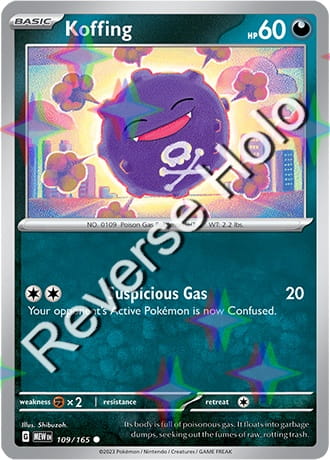 Karta Pokemon 109 165 Koffing [151] [Reverse Holo] .JPG