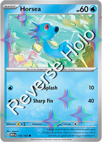 Karta Pokemon 116 165 Horsea [151] [Reverse Holo] .JPG