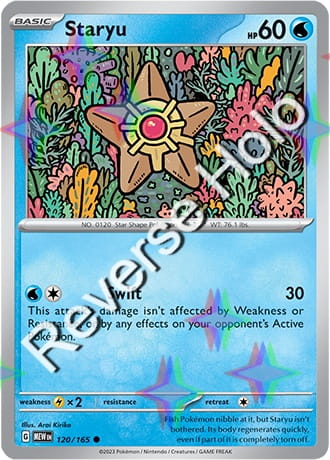 Karta Pokemon 120 165 Staryu [151] [Reverse Holo] .JPG