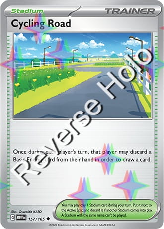 Karta Pokemon 157 165 Cycling Road [151] [Reverse Holo] .JPG
