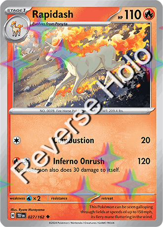 Karta Pokemon 027 162 Rapidash [Temporal Forces] [Reverse Holo].png