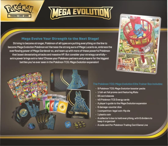 Mega Evolution Mega Lucario [Elite Trainer Box] (Karty Pokemon TCG)  tył.jpg
