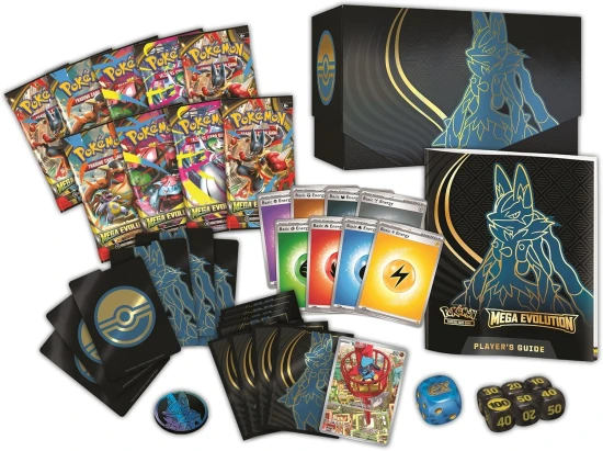 Mega Evolution Mega Lucario [Elite Trainer Box] (Karty Pokemon TCG)  zawartość.jpg