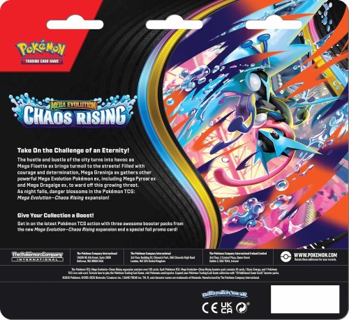 Chaos Rising 3-pack Blister Charmeleon (karty Pokemon TCG) tyl.jpg