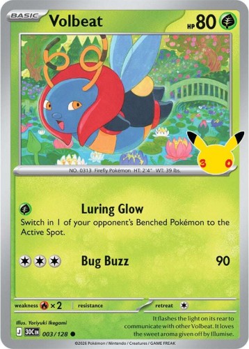Karta Pokemon 003-128 Volbeat [30th Celebration].JPG