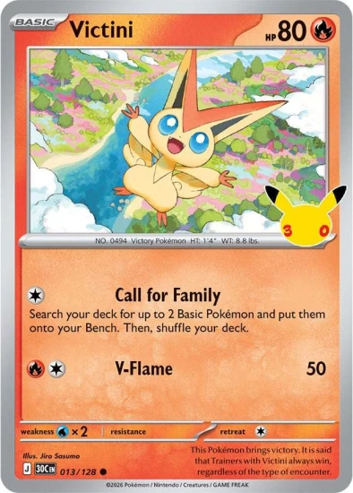 Karta Pokemon 013-128 Victini [30th Celebration].JPG