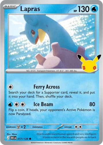 Karta Pokemon 017-128 Lapras [30th Celebration].JPG
