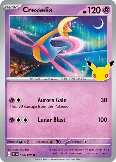 Karta Pokemon 074-128 Cresselia [30th Celebration].JPG