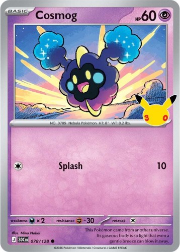 Karta Pokemon 078-128 Cosmog [30th Celebration].JPG