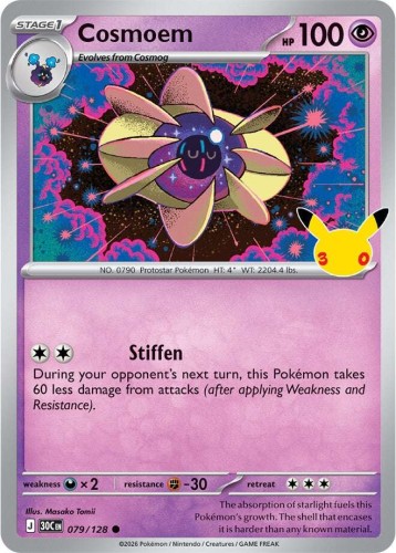 Karta Pokemon 079-128 Cosmoem [30th Celebration].JPG
