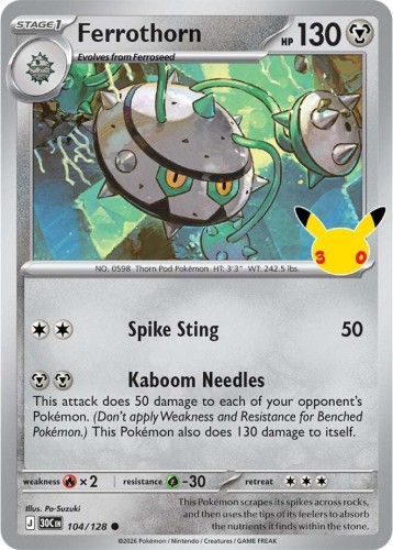 Karta Pokemon 104-128 Ferrothorn [30th Celebration].JPG