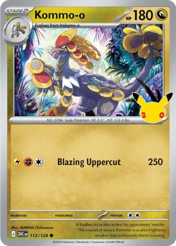 Karta Pokemon 112-128 Kommo-o [30th Celebration].JPG