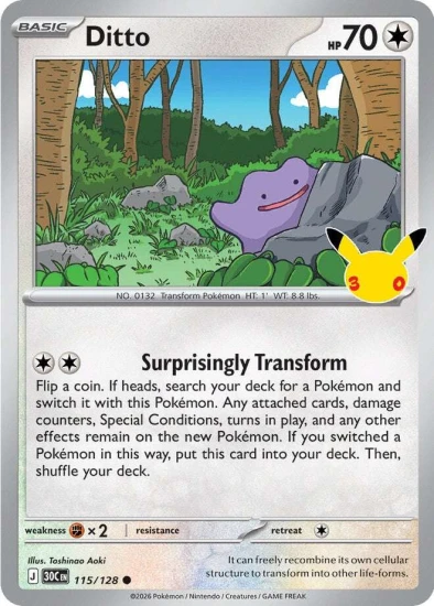 Karta Pokemon 115-128 Ditto [30th Celebration].JPG
