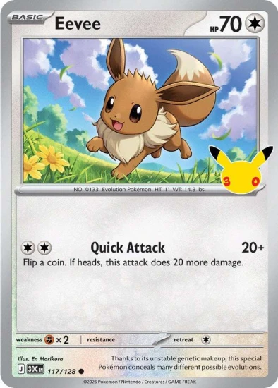 Karta Pokemon 117-128 Eevee [30th Celebration].JPG