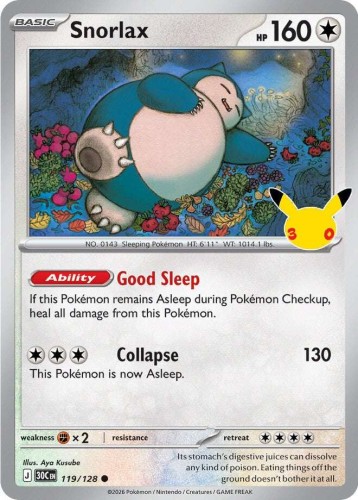 Karta Pokemon 119-128 Snorlax [30th Celebration].JPG