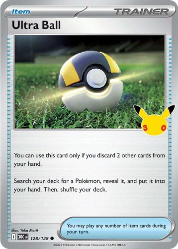 Karta Pokemon 128-128 Ultra Ball [30th Celebration].JPG