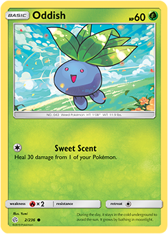 Karta Pokemon 2-236  Oddish [Cosmic Eclipse].JPG
