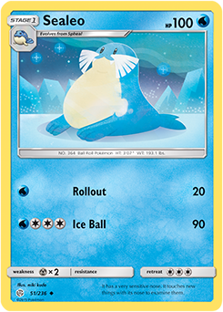 Karta Pokemon 51-236  Sealeo [Cosmic Eclipse].JPG