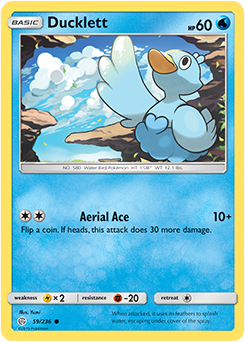 Karta Pokemon 59-236  Ducklett [Cosmic Eclipse].JPG