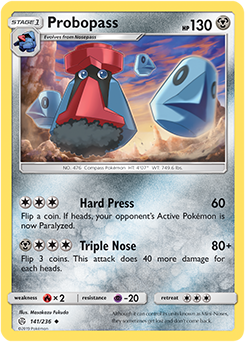 Karta Pokemon 141-236  Probopass [Cosmic Eclipse].JPG