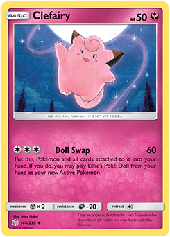 Karta Pokemon 144-236  Clefairy [Cosmic Eclipse].JPG