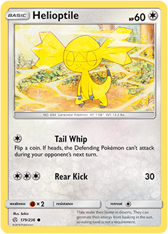 Karta Pokemon 179-236  Helioptile [Cosmic Eclipse].JPG