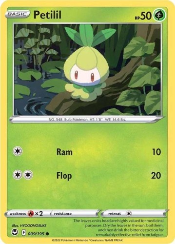 Karta Pokemon 009-236  Petilil [Silver Tempest].JPG