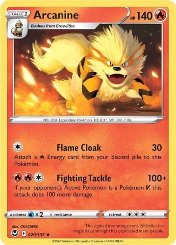Karta Pokemon 020-236  Arcanine [Silver Tempest].JPG