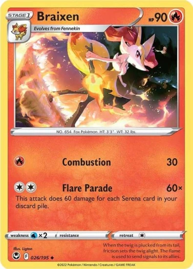 Karta Pokemon 026-236  Braixen [Silver Tempest].JPG