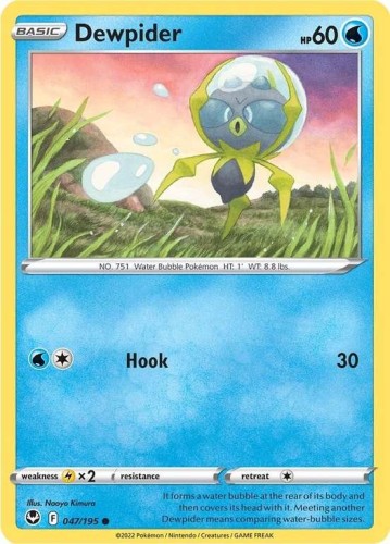 Karta Pokemon 047-236  Dewpider [Silver Tempest].JPG