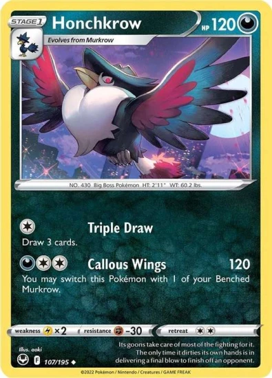 Karta Pokemon 107-236  Honchkrow [Silver Tempest].JPG